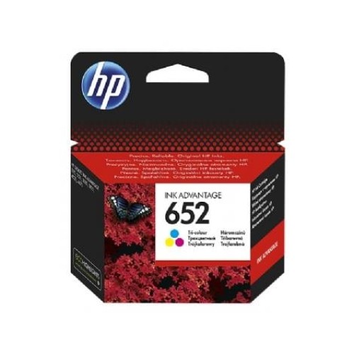 Original HP 652 Tri-Color Ink Cartridge for HP DeskJet Ink Advantage and OfficeJet Ink Advantage Printers