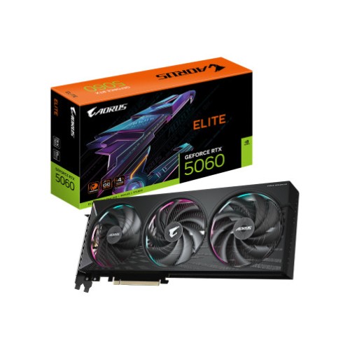 GIGABYTE AORUS GEFORCE RTX 5060 ELITE 8G GV-N5060AORUS E-8GD Graphics Card