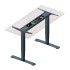 Electric sit-stand desk with dual motors (Reversed) — Black
