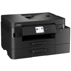 Беспроводной струйный МФУ Brother MFC-J4550DW 4-в-1 с автоматической двусторонней печатью, Ethernet, и факсом — черный