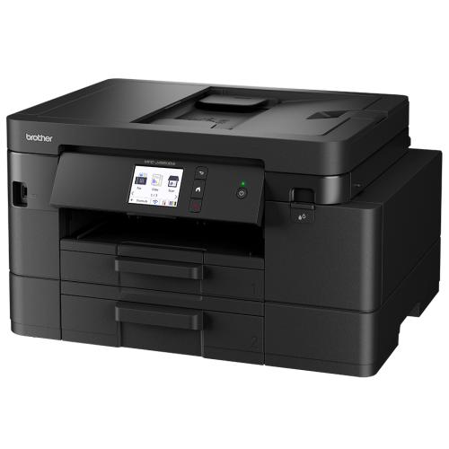 Беспроводной струйный МФУ Brother MFC-J4550DW 4-в-1 с автоматической двусторонней печатью, Ethernet, и факсом — черный