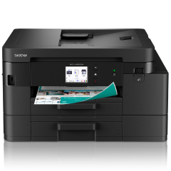 Беспроводной струйный МФУ Brother MFC-J4550DW 4-в-1 с автоматической двусторонней печатью, Ethernet, и факсом — черный