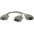 DB9 Male Cable - for 2 Female DB9 Ports