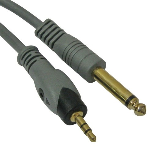 Cable 3.5 Stereo - 6.35 Mono Single 3m TopX