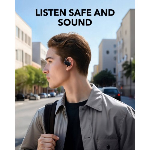 Anker Soundcore V20i Open-Ear Clip Earbuds — Black