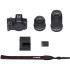 Беззеркальная цифровая камера Canon EOS R50 + объективы RF-S 18-45mm F4.5-6.3 IS STM и RF-S 55-210mm F5-7.1 IS STM — черный