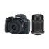 Беззеркальная цифровая камера Canon EOS R50 + объективы RF-S 18-45mm F4.5-6.3 IS STM и RF-S 55-210mm F5-7.1 IS STM — черный
