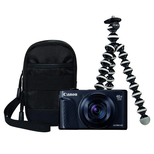 Компактная цифровая камера Canon PowerShot SX740 HS Lite Edition + Travel Kit — черный