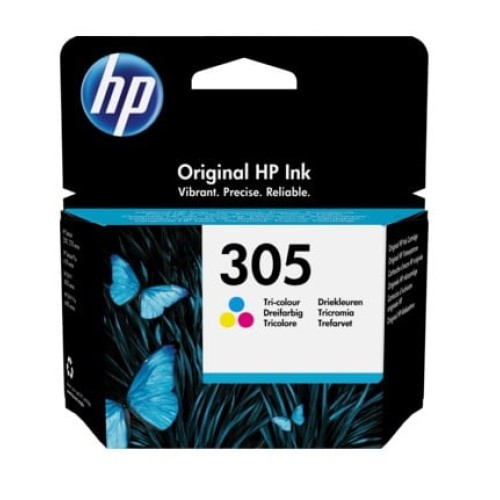 Original HP 305 Tri-Color Ink Cartridge for HP DeskJet and ENVY Printers