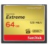 SanDisk 800x Extreme Compact-Flash memory card with a capacity of 64GB