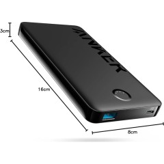 סוללת גיבוי Anker 323 Power Bank (PowerCore PIQ) 10000mAh — שחור