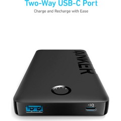 סוללת גיבוי Anker 323 Power Bank (PowerCore PIQ) 10000mAh — שחור