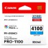 מחסנית דיו ציאן מקורית Canon PFI-4100C למדפסת Canon imagePROGRAF PRO-1100