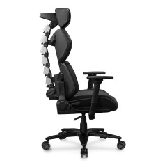COUGAR Terminator Elite Ergonomic Gaming Chair with 4D Armrests and Aluminum Base — Metallic Silver