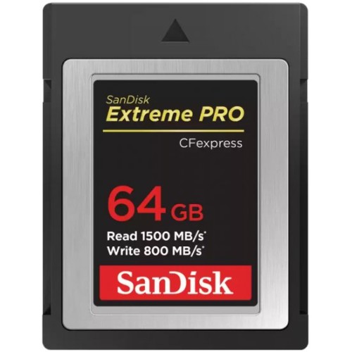 כרטיס זיכרון SanDisk Extreme PRO CFexpress Type-B בנפח 64GB