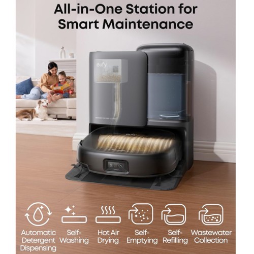 שואב אבק רובוטי eufy by Anker Omni E25 HydroJet 20000 Pa
