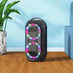 Glossy & Matte CZ48 Portable Bluetooth Speaker with Wireless Microphone