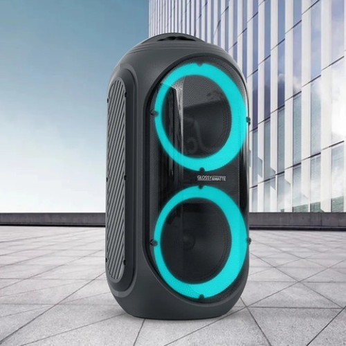 Glossy & Matte CZ48 Portable Bluetooth Speaker with Wireless Microphone