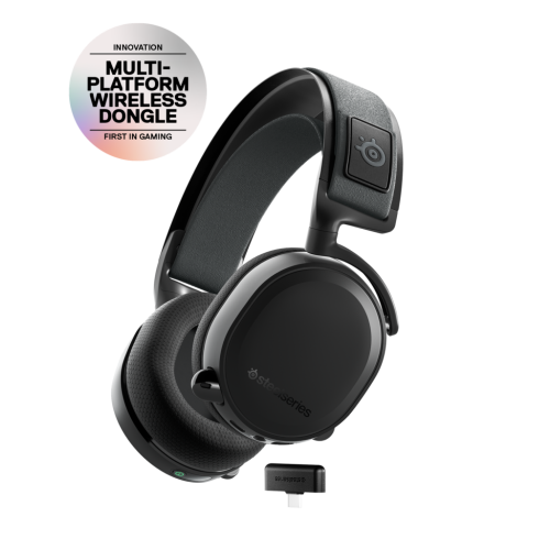 אוזניות גיימינג אלחוטיות שחורות Steelseries Arctis 7+ Wireless 7.1 Surround Black