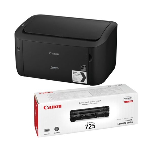 Монохромный лазерный принтер Canon i-SENSYS LBP6030B + дополнительный оригинальный тонер — чёрный