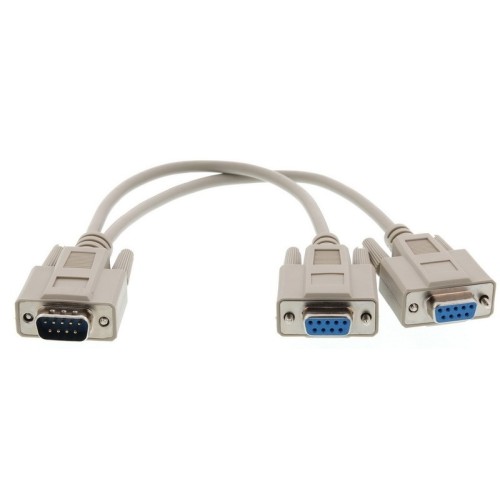 DB9 Female Cable - for 2 Male DB9 Ports