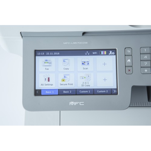 Brother MFC-L9570CDW Wi-Fi Color Laser Multifunction Printer with Scanner, Copier and Fax — White