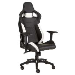Игровое кресло CORSAIR T1 RACE, черно-белое