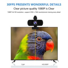 מצלמת אינטרנט עם מיקרופון Webcam FHD RoSH