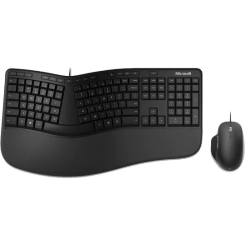 סט מקלדת ועכבר ארגונומיים חוטיים Microsoft Ergonomic Desktop Wired Mouse And Keyboard