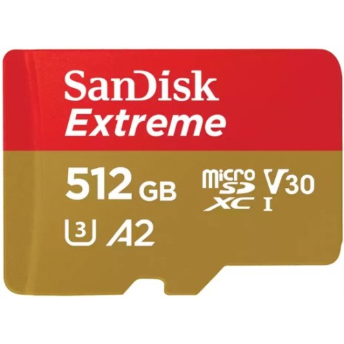 SanDisk Extreme A2 MicroSDXC карта памяти с емкостью 512ГБ