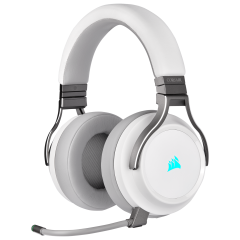 Wireless Gaming Headset Corsair VIRTUOSO RGB Wireless High-Fidelity - White.