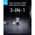 Anker Prime 100W Wall Charger (2×USB-C + USB-A) — Black/Gray