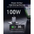 Anker Prime 100W Wall Charger (2×USB-C + USB-A) — Black/Gray