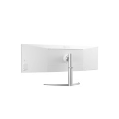מסך גיימינג קעור LG UltraWide Dual QHD Nano IPS 49" — לבן