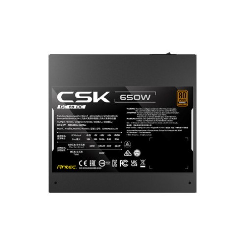 Блок питания ANTEC CSK 650 DC 650W 80+ BRONZE