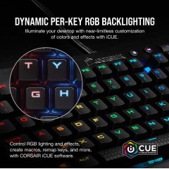 Corsair K65 RGB RAPIDFIRE Компактный Cherry MX Speed RGB