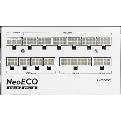 Блок питания ANTEC NeoEco NE1000G M 1000W (ATX 3.0) 80+ Gold White