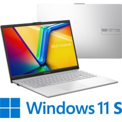 Laptop Asus Vivobook Go 15 15.6" i3-N305 8GB 256GB — Cool Silver (Win 11 Home S)