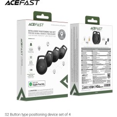 סט של 4 סמארט-טרקר ACEFAST S2 — תמיכה ב-Apple Find My