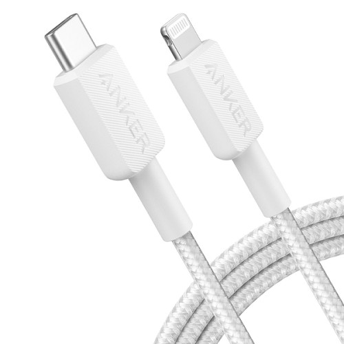 Anker 322 USB-C to Lightning Charging and Data Cable 1.8m — White