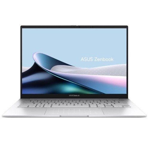 מחשב נייד אסוס Asus Zenbook 14 OLED 14" U7-225H 16GB 1TB — כסוף Foggy Silver (Win 11 Home)  עם מסך מגע