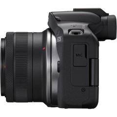 מצלמה דיגיטלית ללא מראה Canon EOS R50 + עדשות RF-S 18-45mm F4.5-6.3 IS STM ו-RF 75-300mm F4-5.6 — שחור