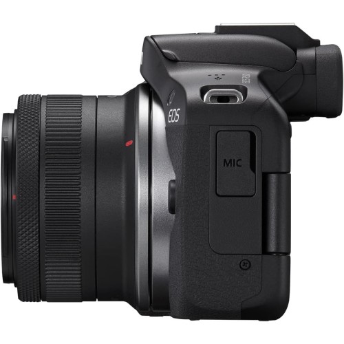 מצלמה דיגיטלית ללא מראה Canon EOS R50 + עדשות RF-S 18-45mm F4.5-6.3 IS STM ו-RF 75-300mm F4-5.6 — שחור