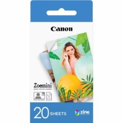נייר צילום Canon ZP-2030 ZINK™ בגודל 2×3 אינץ' (20 גיליונות) למדפסות Canon Zoemini