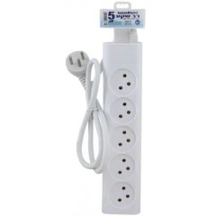 Power Strip 5 Outlets 1 Meter Semicon