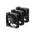 Комплект вентиляторов HAVN H12 120 мм чёрный (3 шт.)