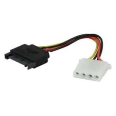 כבל MOLEX נקבה- SATA זכר לכונן ישן 0.15 מטר