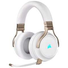 Wireless gaming headset Corsair Virtuoso RGB Wireless Hi-Fi Headset - Pearl.