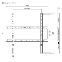 TV Wall Mount for 32"–75" TVs