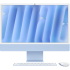 מונובלוק Apple iMac 24" M4 Chip 8-Core CPU 8-Core GPU 256GB 16GB — כחול (Standard Glass)